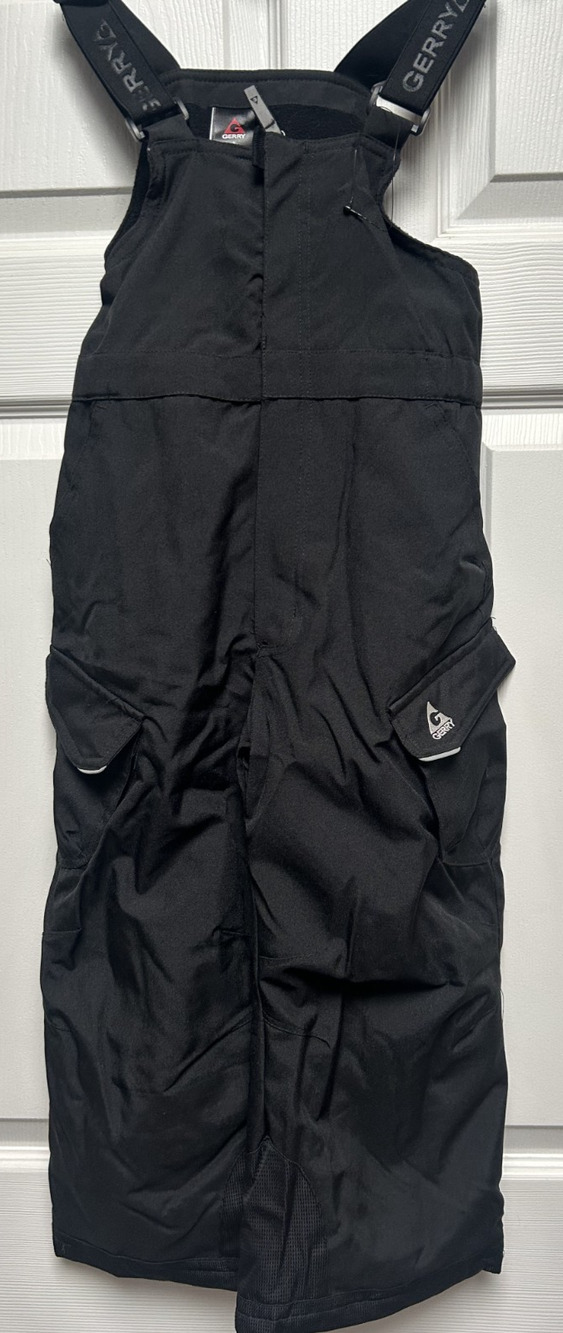 Gerry Toddler Chest High Snow ski snowboard winter Bib Overalls Black SZ 5 NWOT